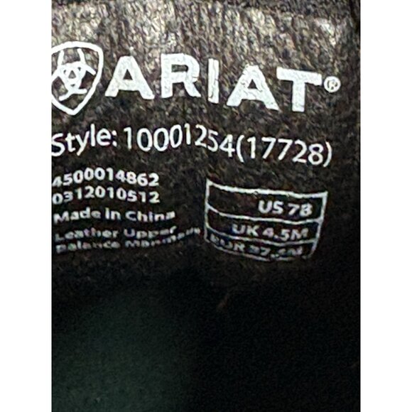 Ariat Canyon Lace Up Leather Work Boots Men’s 7 B Brown Lace UP Round Toe - Picture 11 of 16